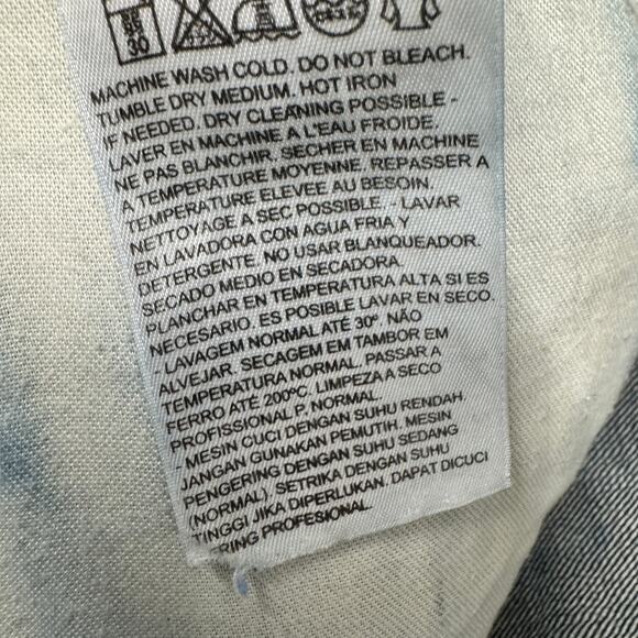 Levi's 569 Jeans Mens 38x34 (40x33 ACTUAL) Loose Straight Blue Denim Indigo Wash - Picture 7 of 10